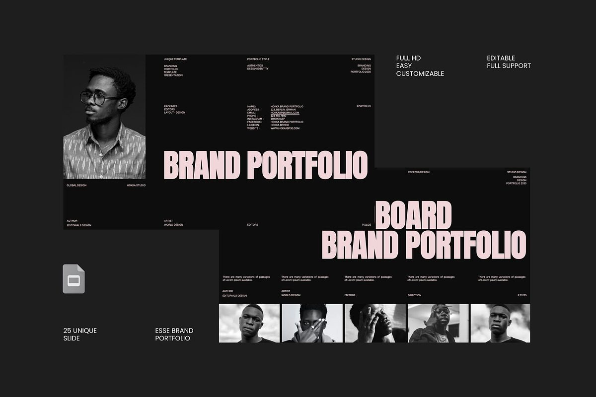 HOKA - Brand Portfolio Template, a Presentation Template by Creatorism (Photo 1 of 9)