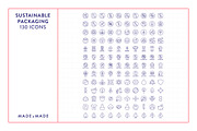 Sustainable Packaging Line Icons, an Outline Icon by Made by Made (Thumbnail 6 of 8)
