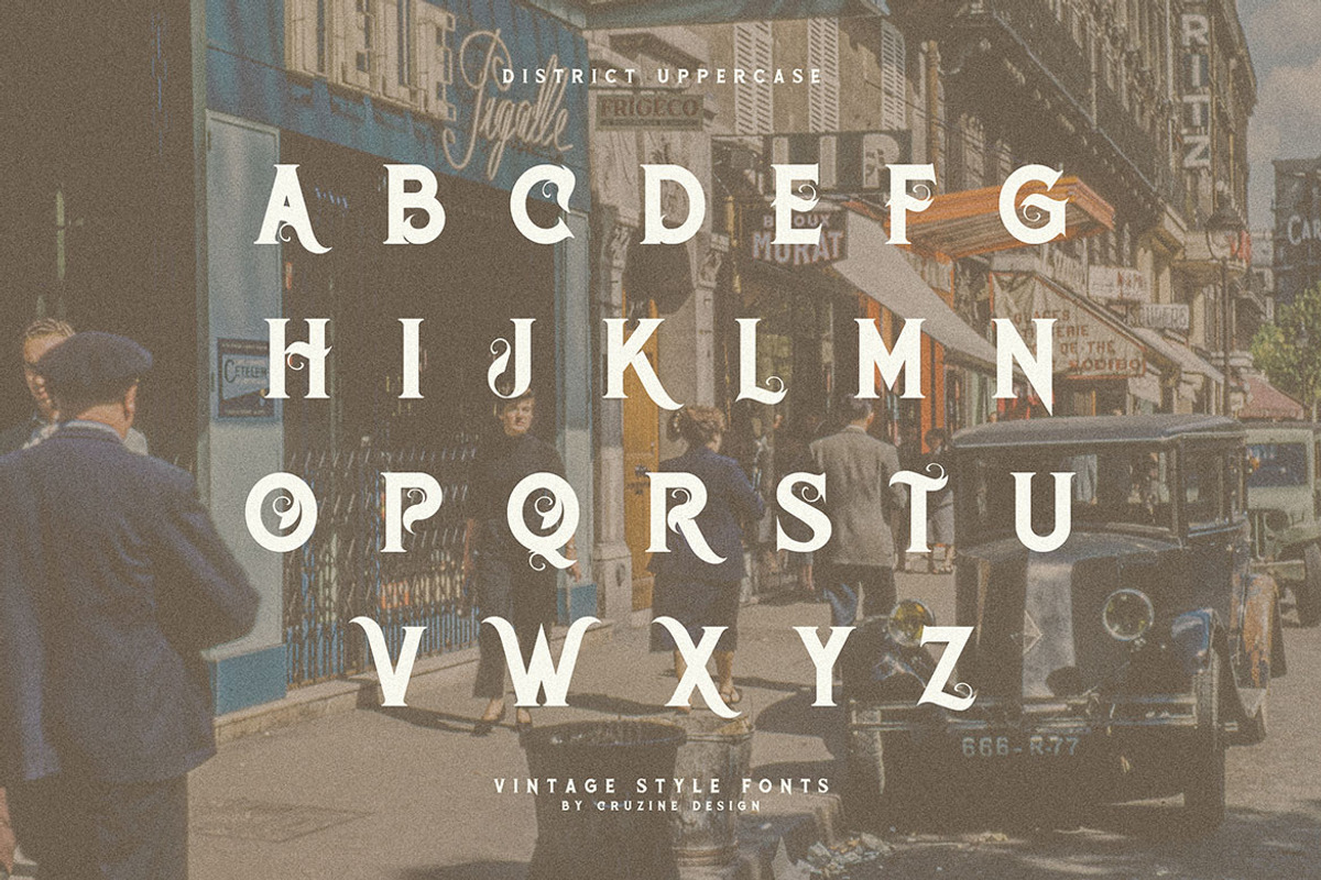 District Vintage Serif, a Serif Font by JumboDesign (Photo 3 of 8)