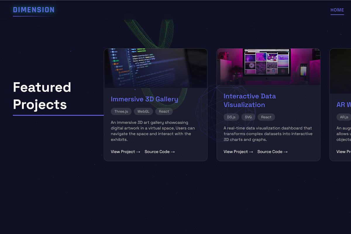 Modern 3D portfolio Template, a HTML Template by Modern Templates Studios (Photo 3 of 4)