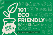 101 Eco Friendly Icons + 25 Bonus, an Outline Icon by Sinclair Creative Agency (Thumbnail 1 of 13)