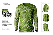Long Sleeve Jersey Set Mockup, a Shirt Mockup by Mildstudio (Thumbnail 1 of 9)
