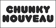Chunky Nouveau JNL, a Font by Jeff Levine Fonts (Thumbnail 2 of 5)