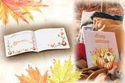 Autumn pumpkins watercolor clipart, a Decorative Illustration by susie-p-art (Thumbnail 7 of 17)