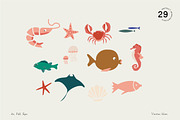 Ocean Deep Abstract Shapes, an Animal Illustration by All This Concept (Thumbnail 7 of 13)