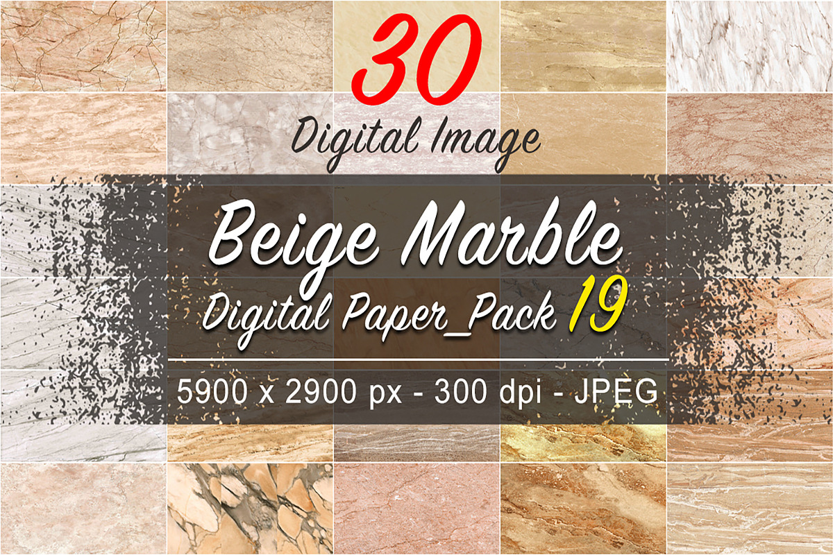 Gold and beige marble digital paper, a Texture Graphic by JustArtDigital (Photo 2 of 10)