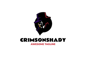 Mascot Crimson Shady Logo Design, a Branding & Logo Template by Artnivora.Std