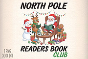 Christmas North Pole Read Book Club, an Illustration by Daily.Designs (Thumbnail 1 of 5)