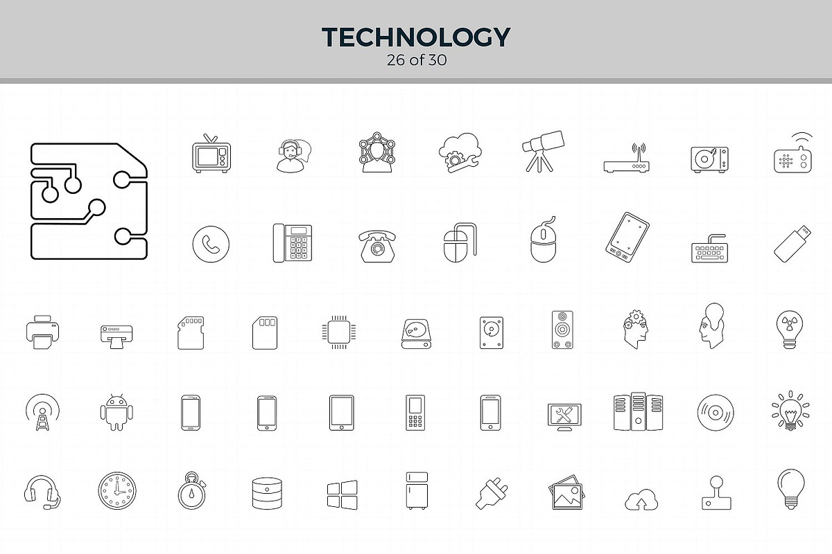 Jumbo Line Icons Pack, an Outline Icon by Jumbo Icons (Photo 27 of 48)
