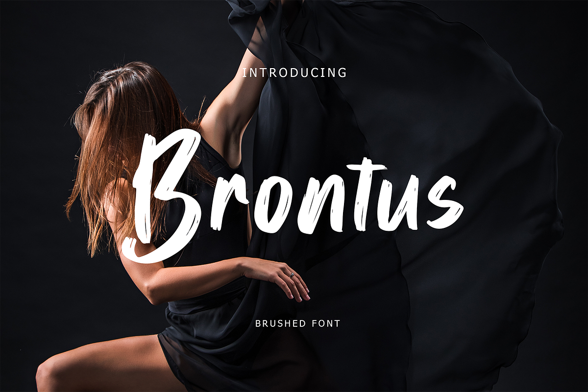Brontus Brush Font, a Script Font by Formatika Studio (Photo 1 of 6)