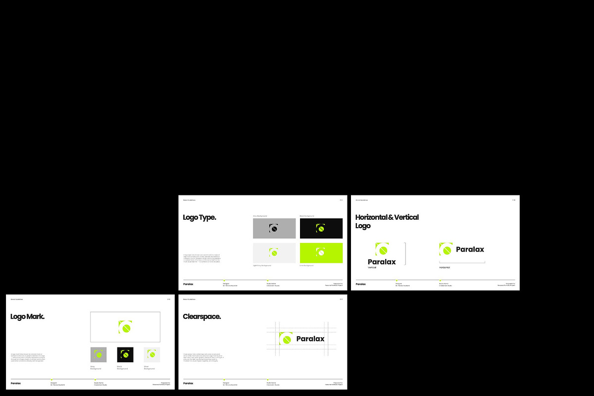 Paralax - Brand Guideline KEY, a Presentation Template by Creatorism (Photo 7 of 14)