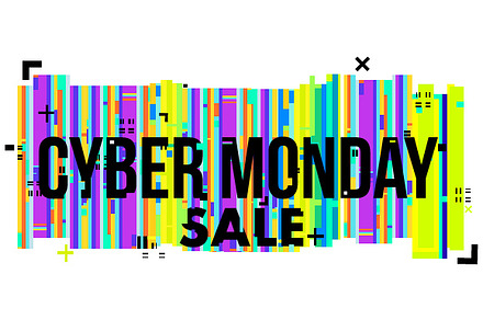 Cyber Monday Sale sign.