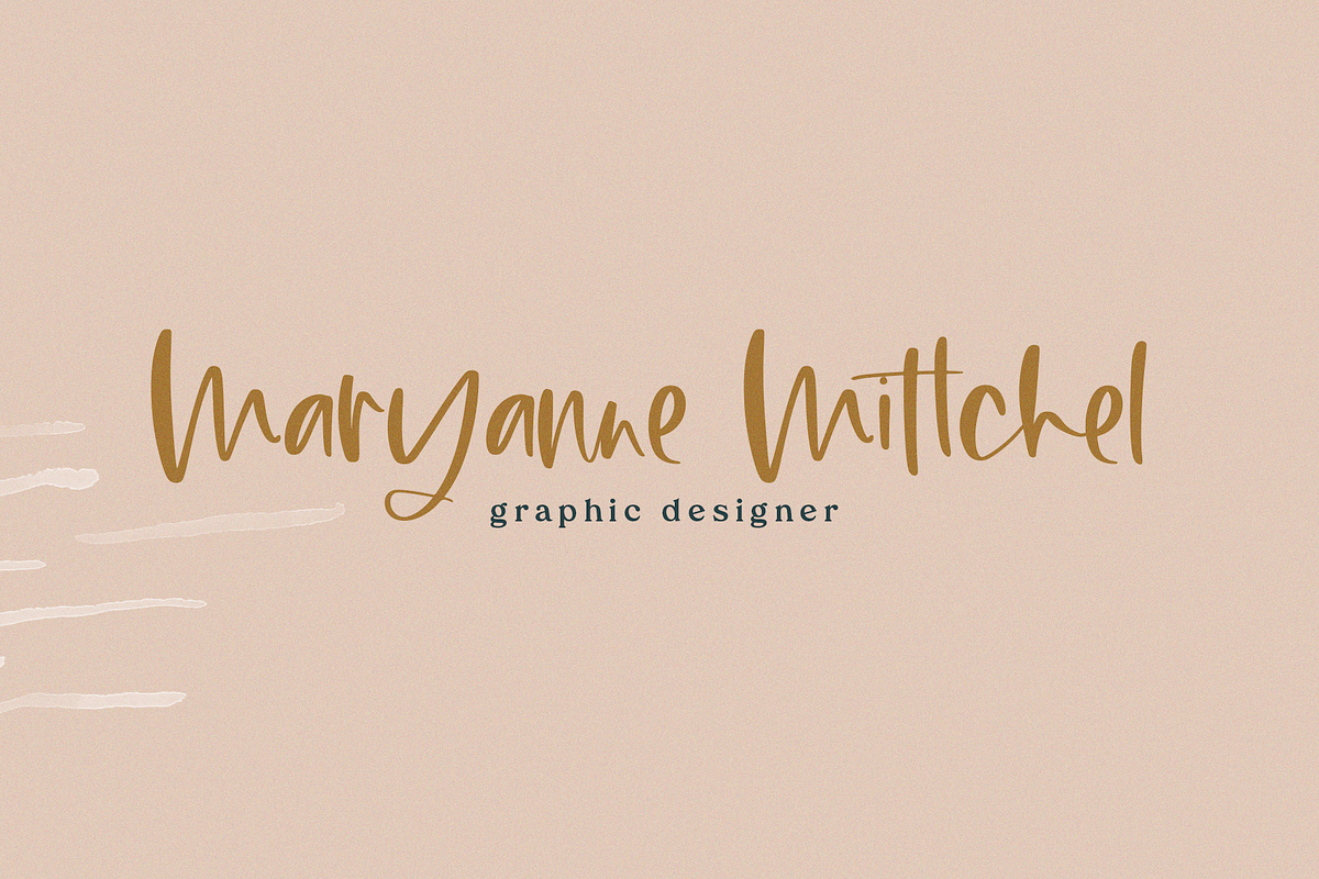 Maybe | Script Font + Doodles preview 7