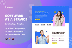 SAAS Modern - Bundling Landing Page, a Landing Page Template by Portocraft