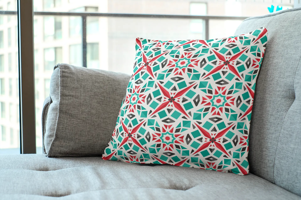 Turquoise Mosaic Patterns Set, a Pattern Graphic by dacascas (Photo 2 of 6)