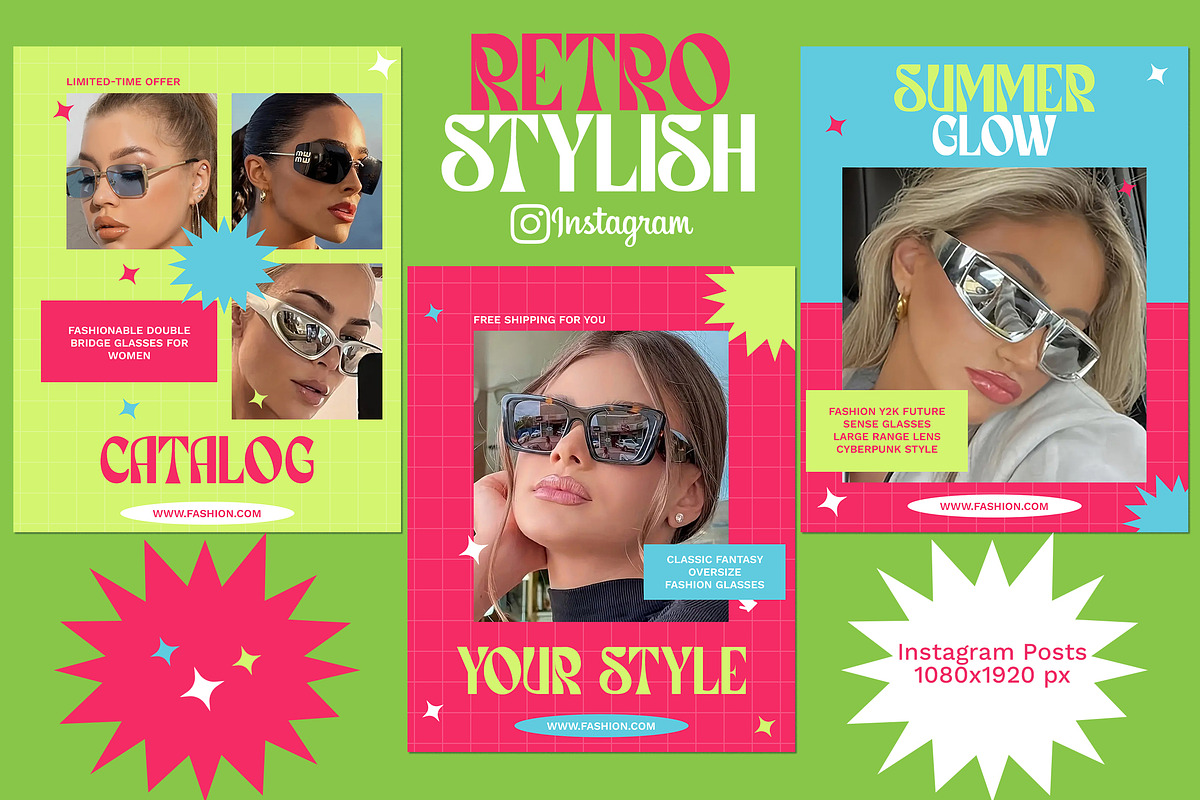 Retro Stylish Instagram, a Social Media Template by Andrew Skoch Design (Photo 3 of 6)