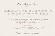 Ms. Augustine  Calligraphy Font, a Script Font by Calamar Studio (Thumbnail 14 of 15)