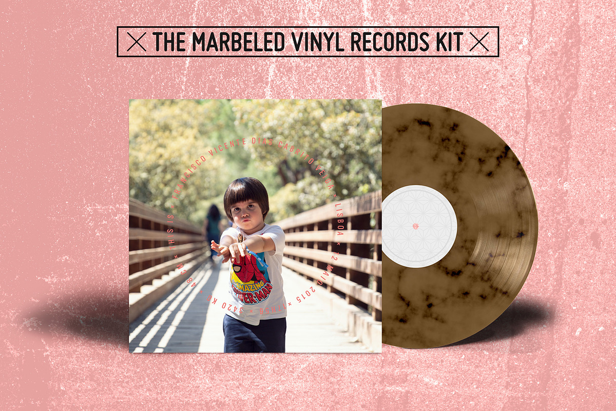 20 Marbled Vinyl Records - Mockup, a Product Mockup by this is awsm (Photo 8 of 23)