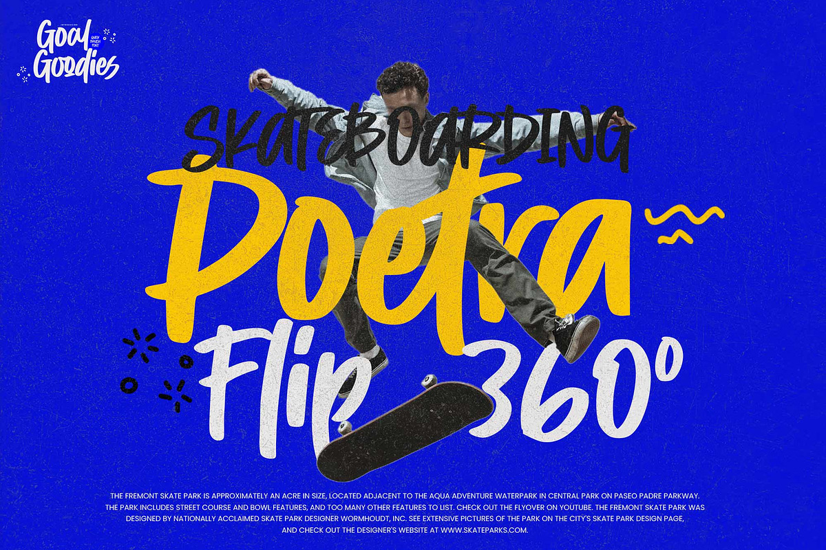 Goal Goodies - Quick Brush Font, a Handwritten Font by Gassstype (Photo 4 of 8)