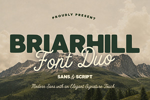 Briarhill Font Duo, a Sans Serif Font by cocodesign