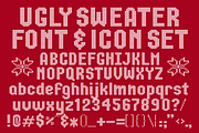 Ugly Sweater Font & Icon Set, a Symbol Font by Fontastic Ventures (Thumbnail 3 of 6)