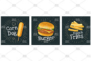 Set fast food banner illustration, a Food Illustration by MoreVector (Thumbnail 4 of 4)