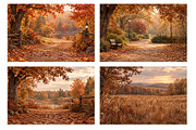 Fall Digital Backdrops BUNDLE, a Layer Style Add-On by Wild Honey Design Co. (Thumbnail 4 of 6)