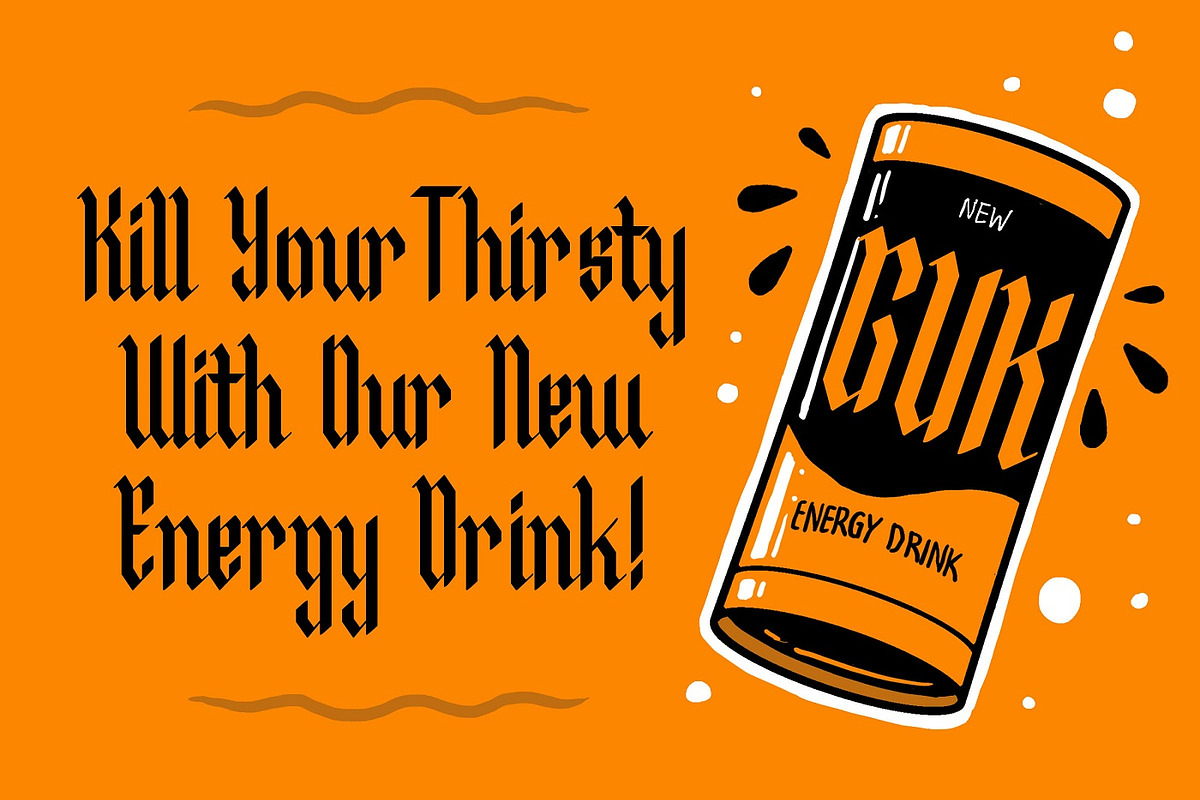 Malegroth - Tall Blackletter Fonts preview 4
