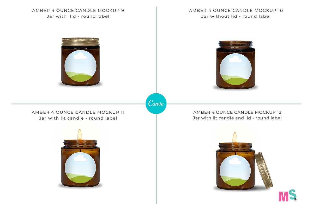 Amber Candle Jar Mockup for Canva, a Mockup by Mockup Scene (Photo 6 of 21)