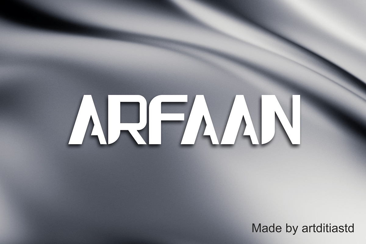 Arfaan font, a Symbol Font by artditiastd (Photo 1 of 3)