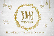 Boho Winter | Wraths & Ornaments, an Object Graphic by Caby (Thumbnail 1 of 5)