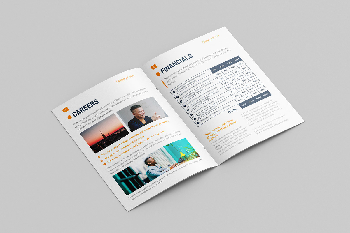 Editable Company Profile Brochure, a Brochure Template by Kazi Hossain (Photo 3 of 7)