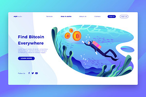 Bitcoin Diving - Banner&Landing Page