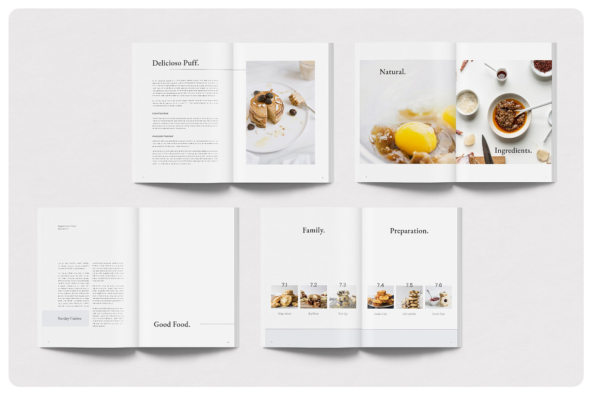 TASTIES Cookbook & Food Recipe, a Magazine Template by BlancaLab Studio (Photo 4 of 8)
