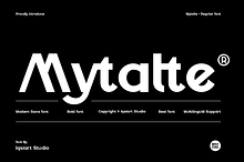 Mytalte- Modern Sans Bold Font