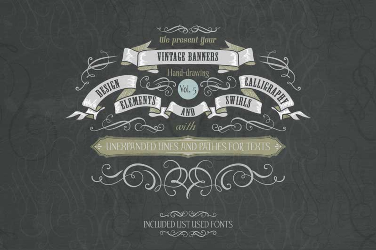 BIG SET of flourishes, a Decorative Illustration by ARSCOR (Photo 1 of 6)