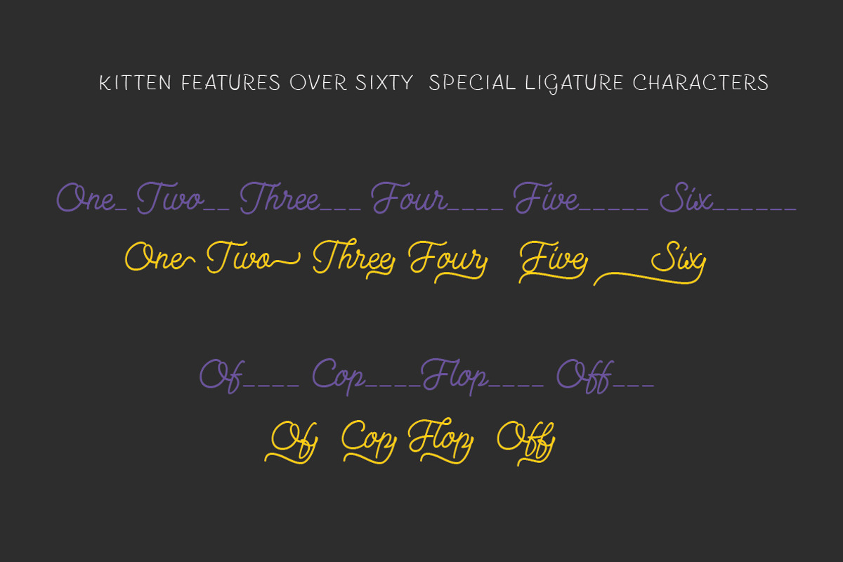 Kitten - 13 fonts preview 4