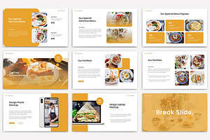 Breakfast Food Powerpoint-G Slide