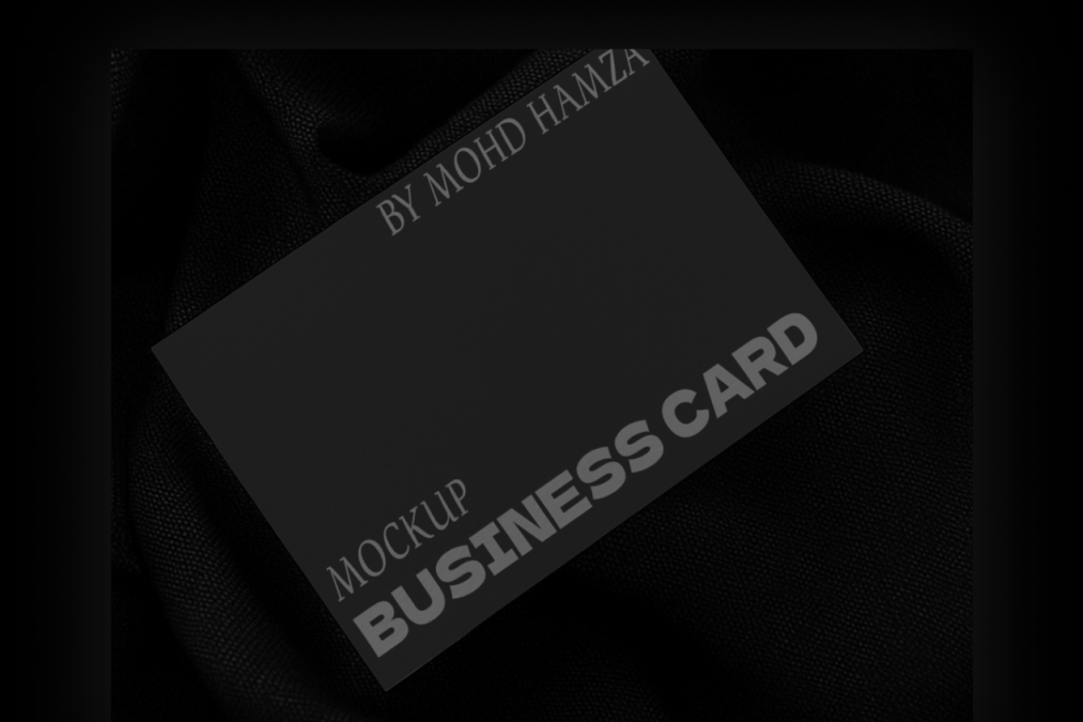 Luxury Black Business Card Mockup PS, an Advertising Mockup by MD.HAMZA.DESIGNS (Photo 4 of 4)
