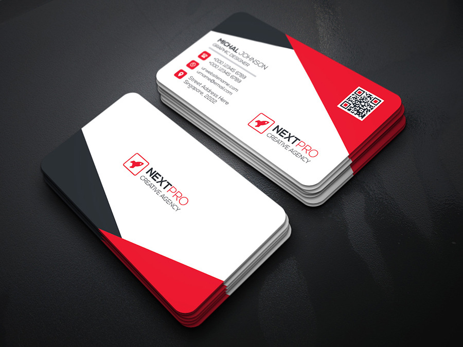 Next Pro Business Card, a Business Card Template by GenerousArt