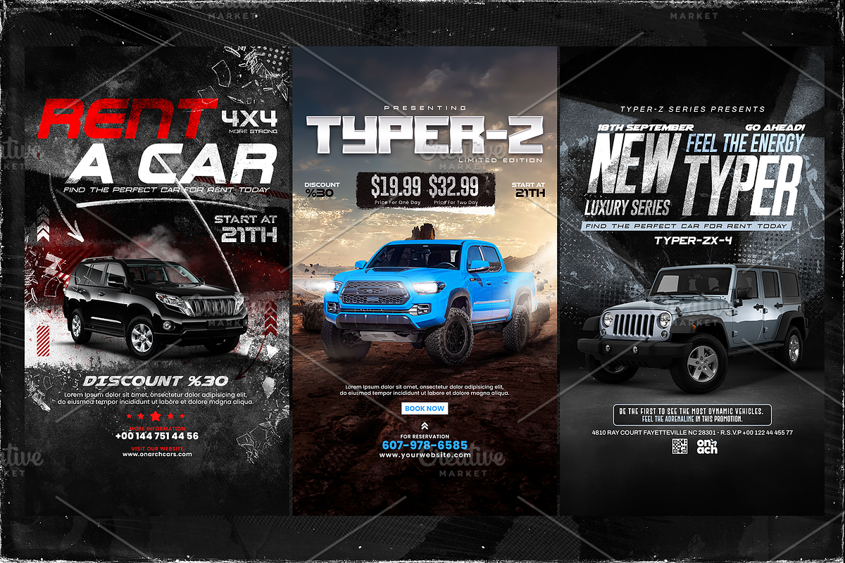 10 Car Social Media Stories, a Social Media Template by OnurDemircan (Photo 3 of 5)