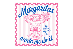 Margaritas Made Me Do It PNG, a Seasonal Illustration by Canvas Craft