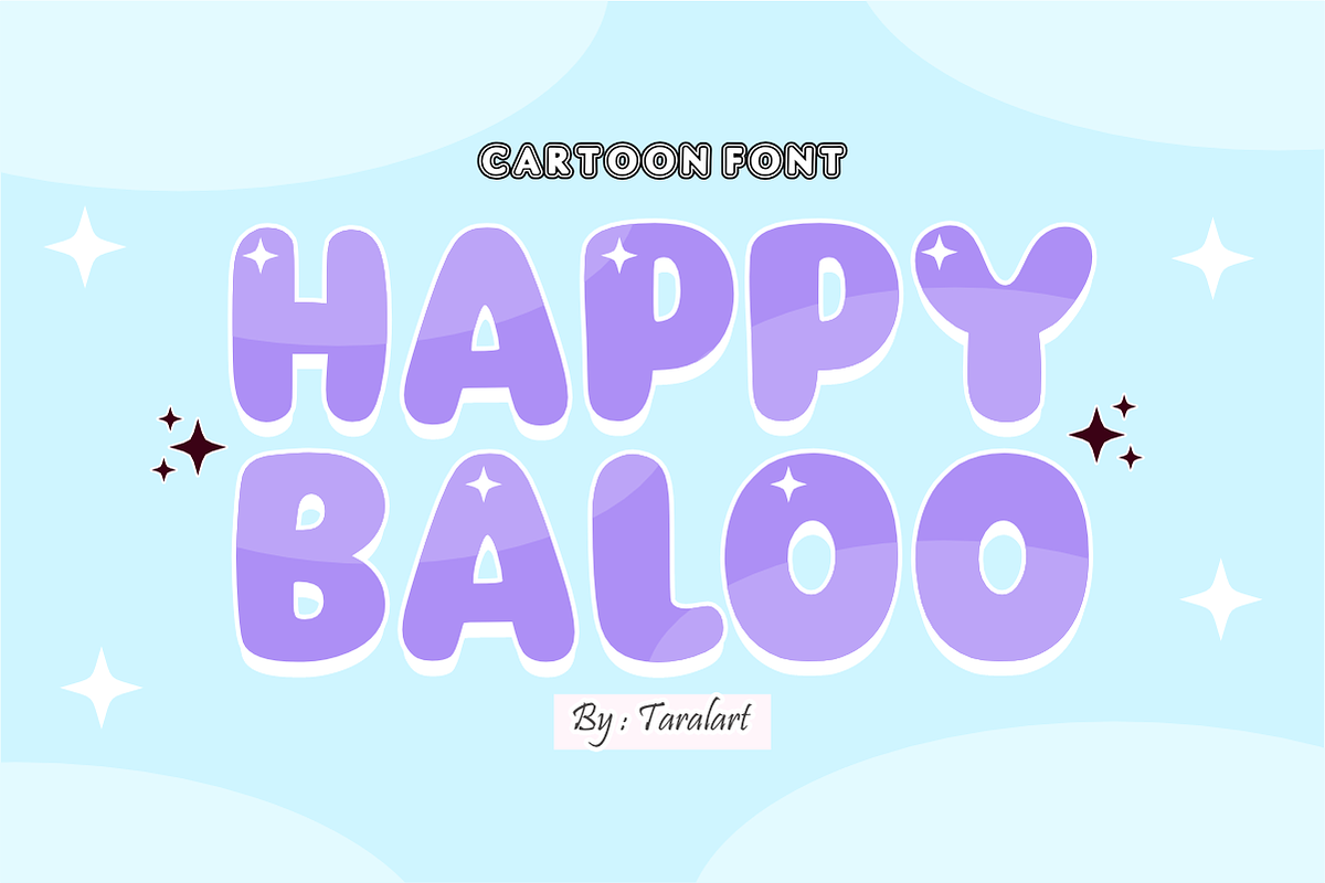 Happy Baloo - Playful Cartoon Font, a Sans Serif Font by KiddoGlyphs Studio (Photo 1 of 5)