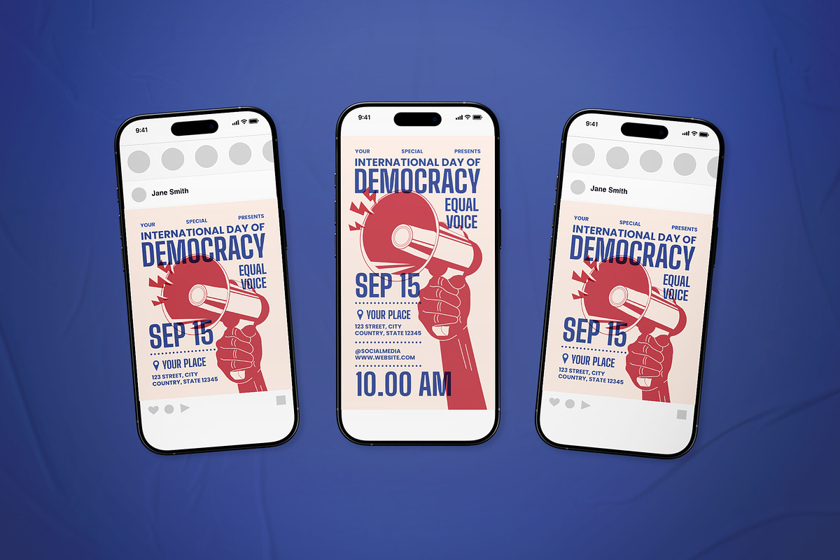 International Day Of Democracy Flyer, a Flyer Template by The Good Store (Photo 2 of 2)