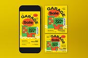 Yellow Quirky Garage Sale Flyer Set, a Flyer Template by graphicook (Thumbnail 3 of 3)