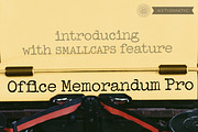 Office Memorandum Pro AOE, a Serif Font by Astigmatic (Thumbnail 1 of 4)