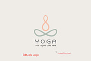 Modern Yoga Logo Design, a Branding & Logo Template by YUDesignStore (Thumbnail 1 of 9)