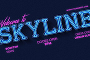 True Neon - Blue Futuristic Font, a Font by AndrewPixelType (Thumbnail 2 of 8)