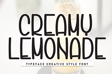Creamy Lemonade | Script Font