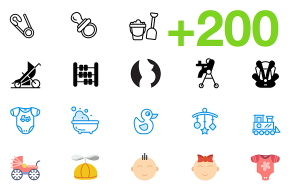 Smashicons 200 Baby Icons
